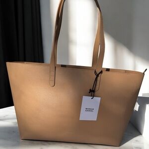 Mansur Gavriel Small Tote – Sand – Italian Leather